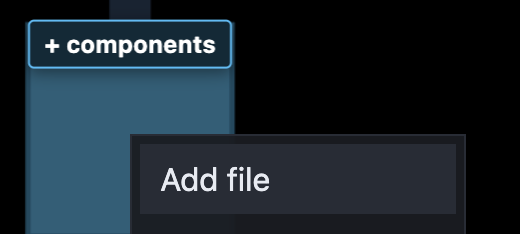 Add file from the folder context menu